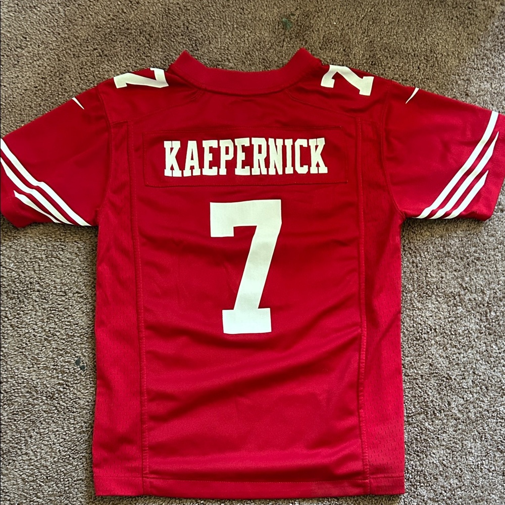 NFL Kids Kaepernick #7 Red Football Jersey